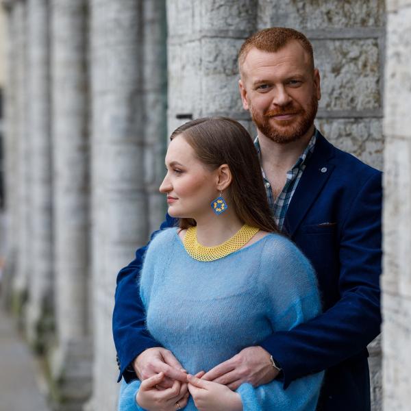 Sõja tõttu pidid Valentyna ja Vjatšeslav lahkuma oma kodulinnast Mõkolajivist.